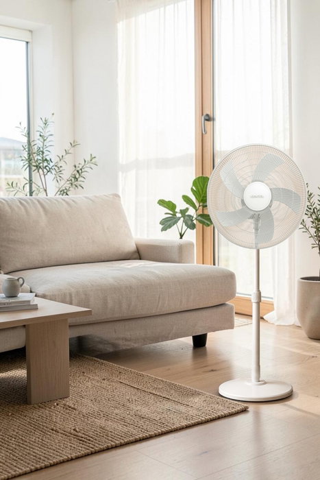 Kumtel KTF-350 Ventilador con Altura Ajustable Blanco Kumtel KTF-350 Ventilador con Altura Ajustable Blanco